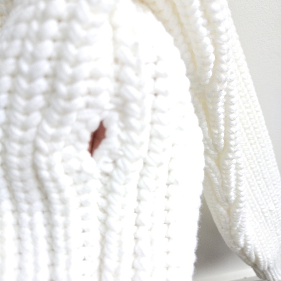 New Varley Natalia Half-Zip Long Sleeve Oversized White Pullover Sweater NWT Med - Picture 17 of 17